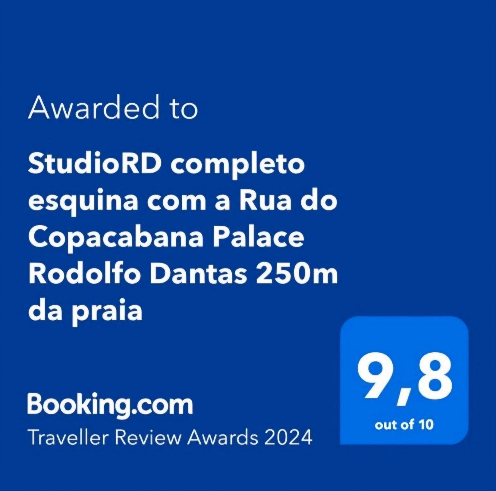 Studiord Copacabana 250M Da Praia Esquina Com A Rua Do Copacabana Palace Rodolfo Dantas Rio de Janeiro Exterior photo
